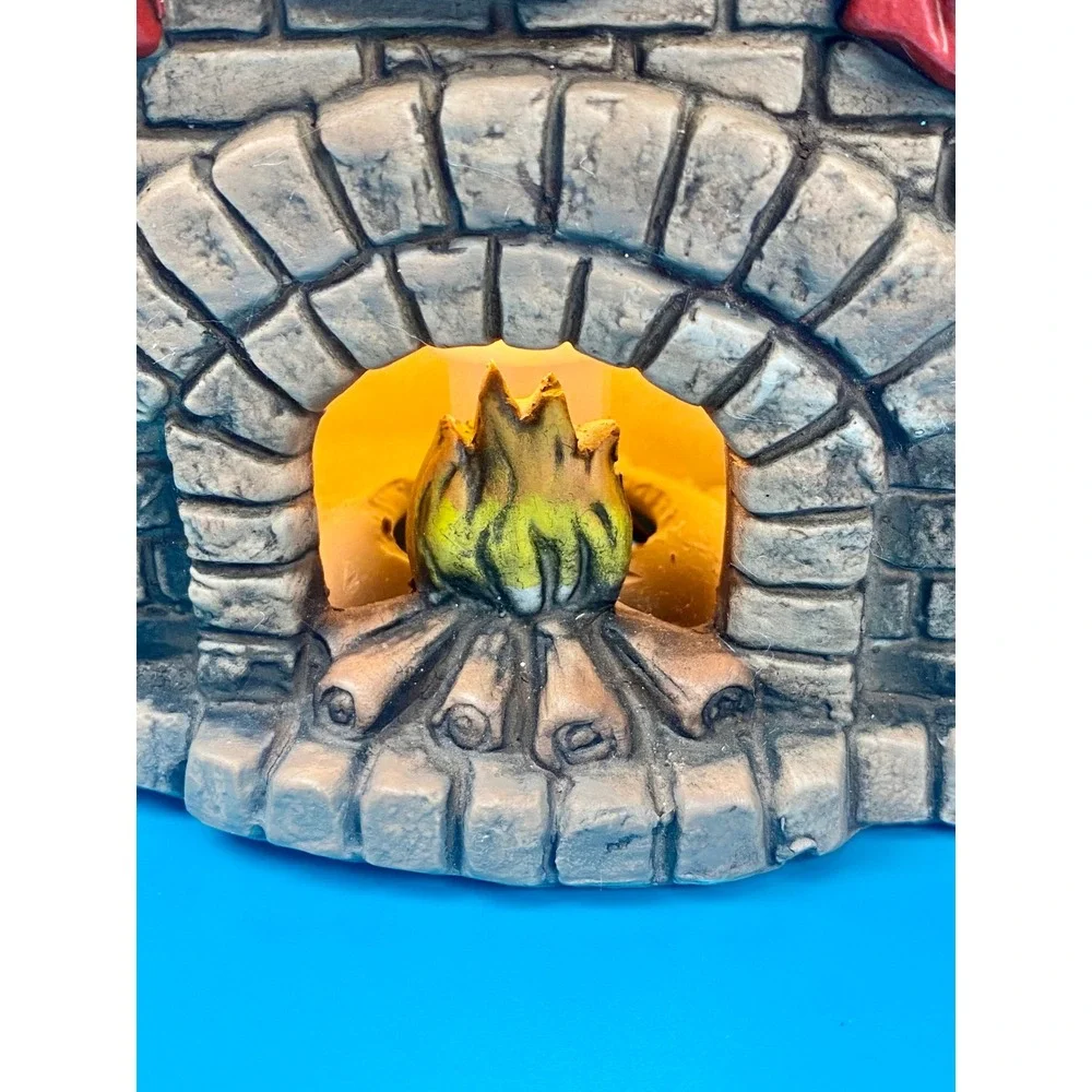 Light Up Christmas Fireplace Village‎ House Tabletop Decor with Lights